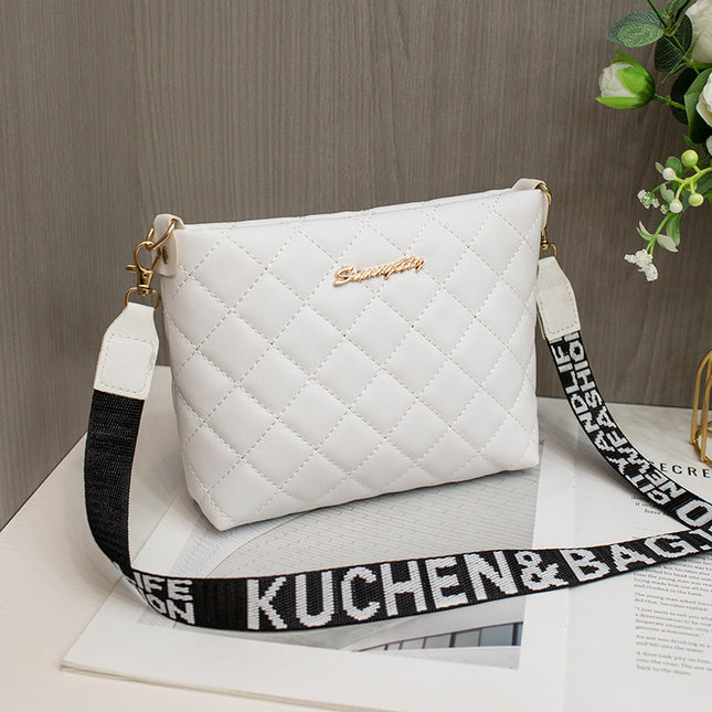 Kleine Umhängetasche Für Frauen Trend Lingge Stickerei Weibliche Schulter Taschen Mode Kette Damen Umhängetasche Geldbörse - ellashop.store