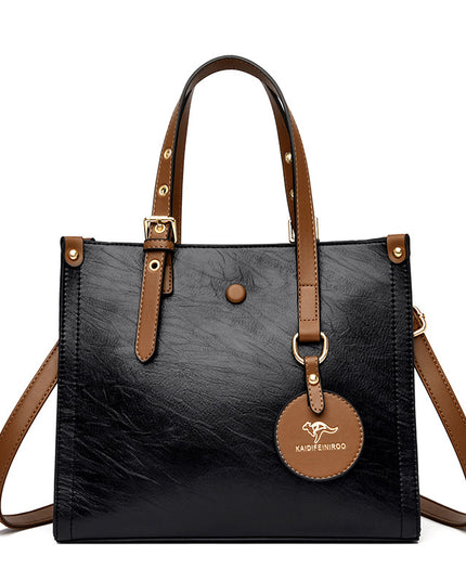 Elegante Pendlertasche aus Rindsleder für Damen aus Ölwachs - ellashop.store