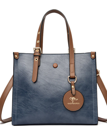 Elegante Pendlertasche aus Rindsleder für Damen aus Ölwachs - ellashop.store