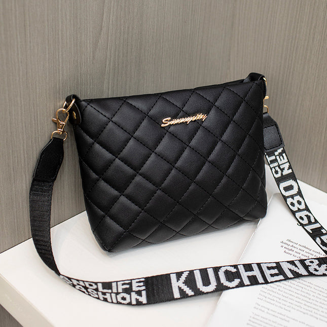 Kleine Umhängetasche Für Frauen Trend Lingge Stickerei Weibliche Schulter Taschen Mode Kette Damen Umhängetasche Geldbörse - ellashop.store