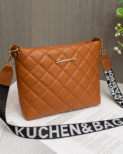 Kleine Umhängetasche Für Frauen Trend Lingge Stickerei Weibliche Schulter Taschen Mode Kette Damen Umhängetasche Geldbörse - ellashop.store