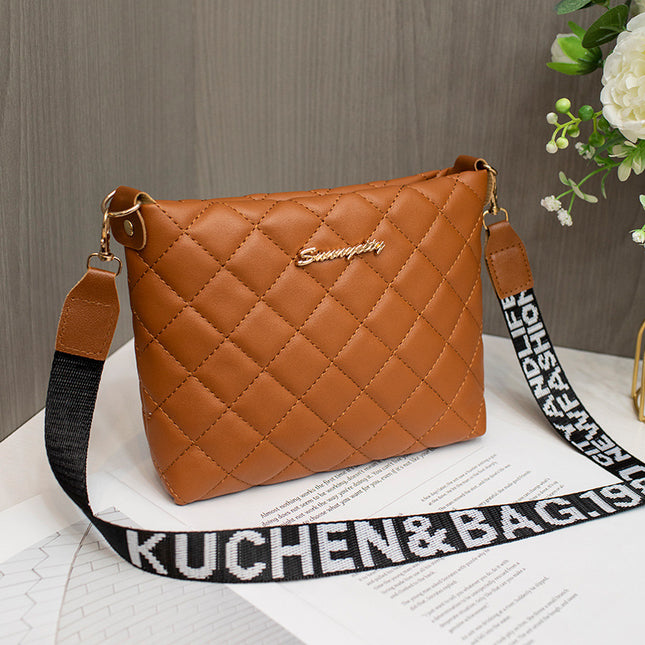 Kleine Umhängetasche Für Frauen Trend Lingge Stickerei Weibliche Schulter Taschen Mode Kette Damen Umhängetasche Geldbörse - ellashop.store
