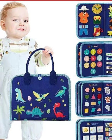 Neues Beschäftigt-Buch, Beschäftigt-Brett für Kinder, Anziehen und Zuknöpfen, Lernen, Baby, frühe Bildung, Vorschule, sensorisches Lernspielzeug - ellashop.store