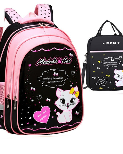 Kinder-Schulrucksack mit süßem Katzen-Print - ellashop.store