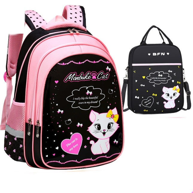 Kinder-Schulrucksack mit süßem Katzen-Print - ellashop.store