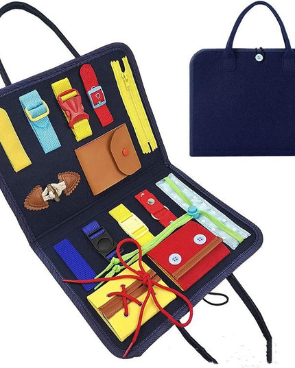 Neues Beschäftigt-Buch, Beschäftigt-Brett für Kinder, Anziehen und Zuknöpfen, Lernen, Baby, frühe Bildung, Vorschule, sensorisches Lernspielzeug - ellashop.store