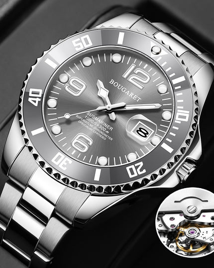 Automatische, fälschungssichere, wasserdichte, mechanische Sportuhr - ellashop.store