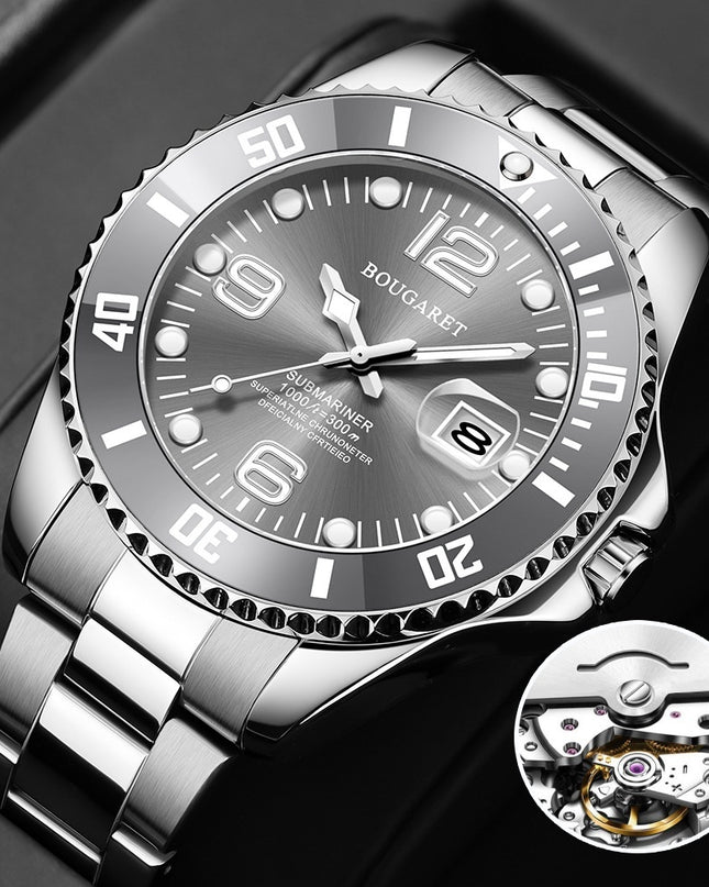 Automatische, fälschungssichere, wasserdichte, mechanische Sportuhr - ellashop.store