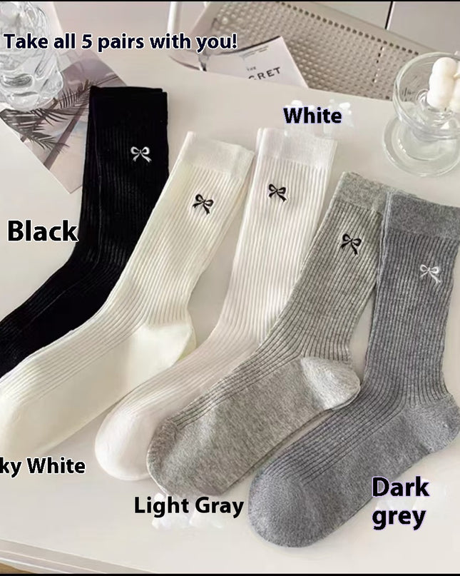 Süße braun gestreifte Paarsocken für Herbst und Winter - ellashop.store