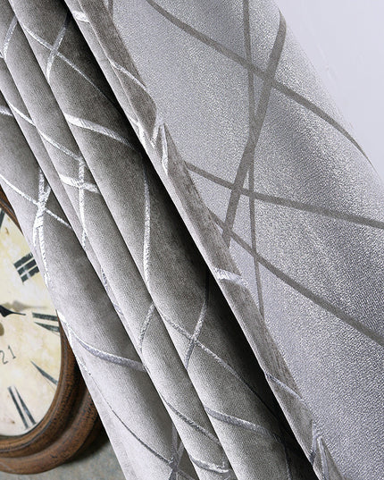 Einfarbige, schlichte, moderne, leichte, luxuriöse Chenille-Verdunkelungsvorhänge für das Wohnzimmer - ellashop.store