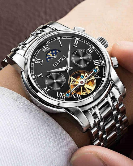 Vollautomatische, wasserdichte, mechanische Herrenuhr - ellashop.store