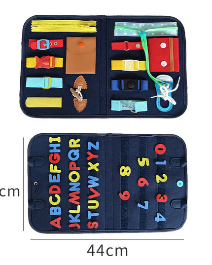 Neues Beschäftigt-Buch, Beschäftigt-Brett für Kinder, Anziehen und Zuknöpfen, Lernen, Baby, frühe Bildung, Vorschule, sensorisches Lernspielzeug - ellashop.store