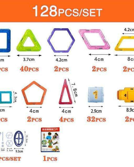Magnetische Bausteine DIY Magnete Spielzeug für Kinder Designer Bau Set Geschenke für Kinder Spielzeug - ellashop.store