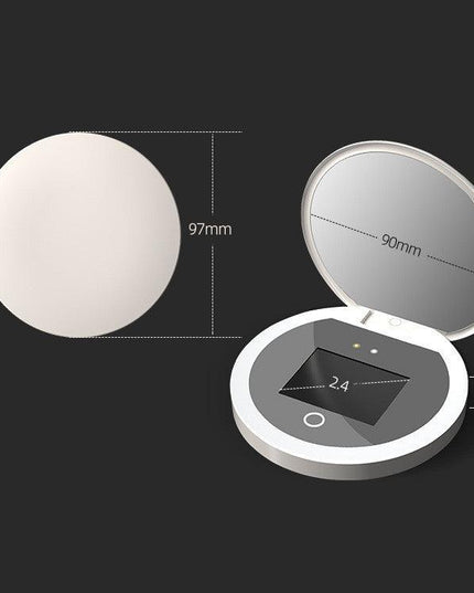 Intelligent Sunscreen UV Makeup Mirror Handheld LED Beauty Makeup Mirror - ellashop.store