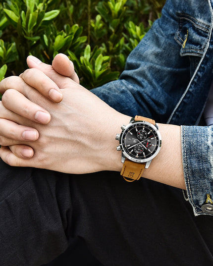 Mode Casual Uhr Herren Uhren Männer Luxus Marke Quarz Uhr Business Leder herren Uhren Uhr - ellashop.store