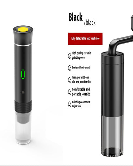 Elektrische Kaffeemühle für unterwegs, handlich, 3-in-1-Espresso, tragbarer Kaffee, Espressomaschine, Café, tragbare Kapsel-Kaffeemaschine, Küchenhelfer - ellashop.store
